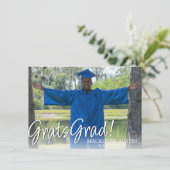 卒業写真2 |洗練されたシンプルKeepsake 招待状 (スタンド正面)