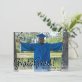 卒業写真2 |洗練された金ゴールドキープサウ 招待状 (スタンド正面)