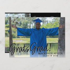 卒業写真2 |洗練された金ゴールドキープサウ 招待状