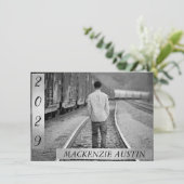 卒業写真2 |白黒キープサケ 招待状 (スタンド正面)