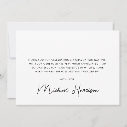 卒業写真3 サンキューカード (裏面)