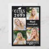 卒業写真5名ファンシー年表 案内状 (正面)