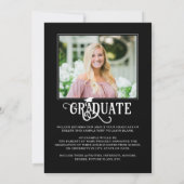 卒業写真5名ファンシー年表 案内状 (裏面)