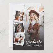 卒業写真5枚モダンGrad 2025 案内状 (正面)