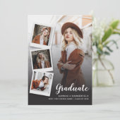 卒業写真5枚モダンGrad 2025 案内状 (スタンド正面)