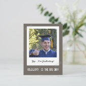 卒業写真 – インスタントカメラフレーム ポストカード (スタンド正面)