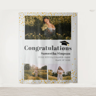 卒業写真 コラージュ フォトブース 卒業式 背景 タペストリー