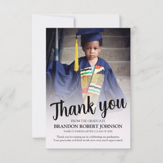卒業写真 サンキューカード (正面)