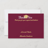 卒業写真 シニアクラス サンキューカード (裏面)