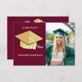 卒業写真 シニアクラス サンキューカード (正面/裏面)