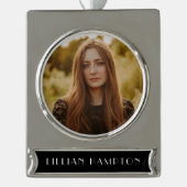 卒業写真 シルバープレートバナーオーナメント (正面)