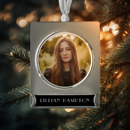 卒業写真 シルバープレートバナーオーナメント