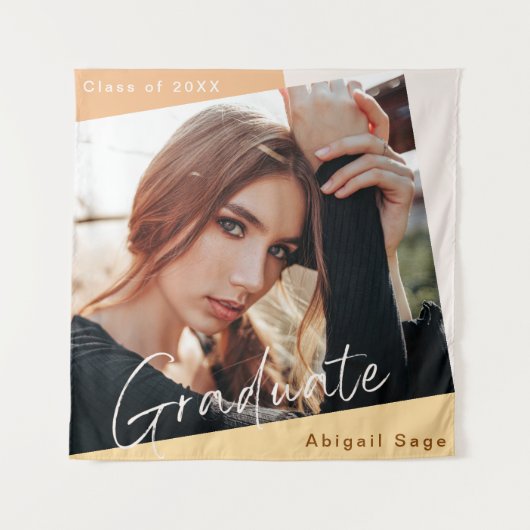 卒業写真 ナチュラル モダン タペストリー (正面)