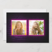 卒業写真 ピンク 2025 卒業パーティー 招待状 (裏面)