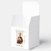 卒業写真 ブラウン ゴールド 年代 20XX 名前シンプル フェイバーボックス (オープン)