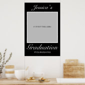 卒業写真 プロップ フレーム モダン ミニマル ポスター (キッチン)