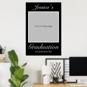 卒業写真 プロップ フレーム モダン ミニマル ポスター (ホームオフィス)