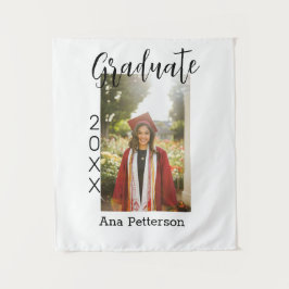 卒業写真 モダン クラシック 今年の名前 ラスティック タペストリー