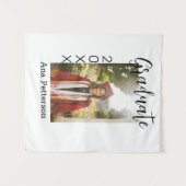 卒業写真 モダン クラシック 今年の名前 ラスティック タペストリー (正面(横))