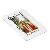 卒業写真 モダン クラシック 年度 名前 ラスティック マグネット (右側)