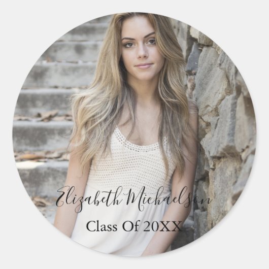 卒業写真 ラウンドシール (正面)