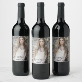 卒業写真 ワインラベル