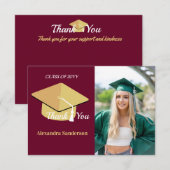 卒業写真　上級クラス サンキューカード (正面/裏面)