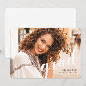 卒業写真 卒業発表 案内状 (正面/裏面)