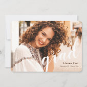 卒業写真 卒業発表 案内状 (正面)