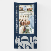 卒業写真（白黒） 横断幕 (縦)