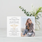 卒業写真 看護師 ピニングセレモニー 招待状 (スタンド正面)