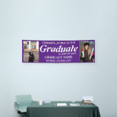 卒業写真、1年生クラス、紫色 横断幕 (トレードショー)