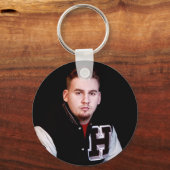 卒業写真Burgundy GRAD Cap Year Monogram キーホルダー (裏面)