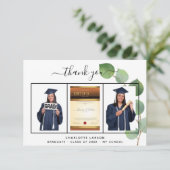 卒業写真eucalyptus緑 サンキューカード (スタンド正面)