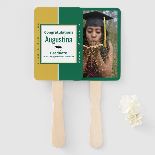 卒業写真SOLI DEO GLORIA ハンドファン (正面&裏面)