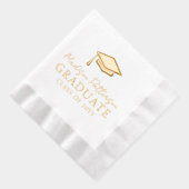 卒業冠エレガントパーソナライズされた名卒業 箔ナプキン (右)