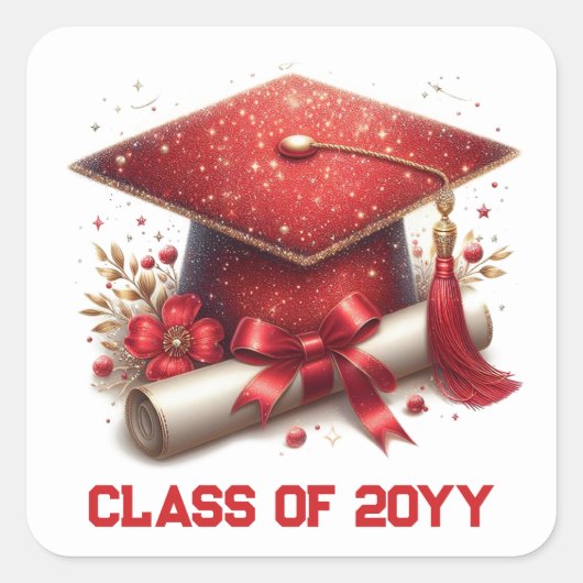 卒業冠及び卒業証書の種類 スクエアシール (正面)