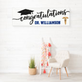 卒業医モダン師おめでとう 横断幕 (インサイチュ)