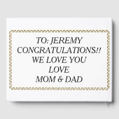 卒業卒業証書 ゲストブック (裏面)