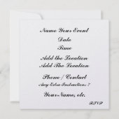 卒業又はやる気を起こさせる招待状 招待状 (裏面)