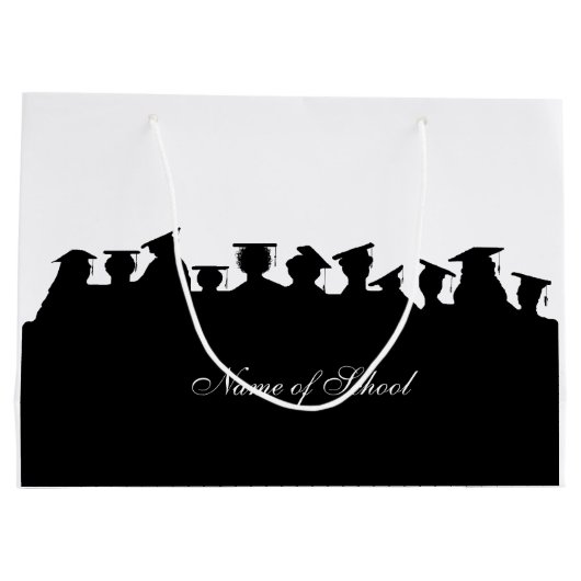 卒業又は懇親会カスタマイズ抱き枕 ラージペーパーバッグ (裏面)