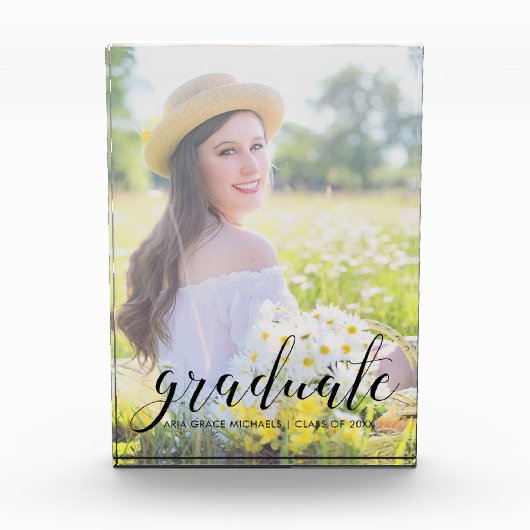 卒業名と年のフォトブロック フォトブロック (正面)