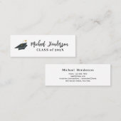卒業名エレガントの挿入カード コーリングカード (正面/裏面)