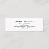 卒業名エレガントの挿入カード コーリングカード (裏面)