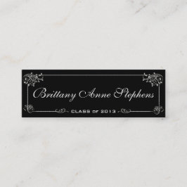 卒業名エレガントカードの挿入 コーリングカード