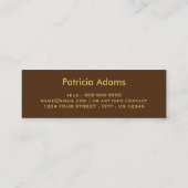 卒業名カスタムカード – クラシック挿入カード コーリングカード (裏面)