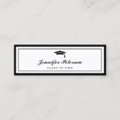 卒業名カードのクラシック挿入スクリプト コーリングカード (正面)