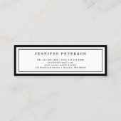 卒業名カードのクラシック挿入スクリプト コーリングカード (裏面)