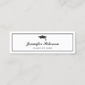 卒業名カードのクラシック挿入スクリプト コーリングカード (正面)