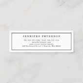 卒業名カードのクラシック挿入スクリプト コーリングカード (裏面)